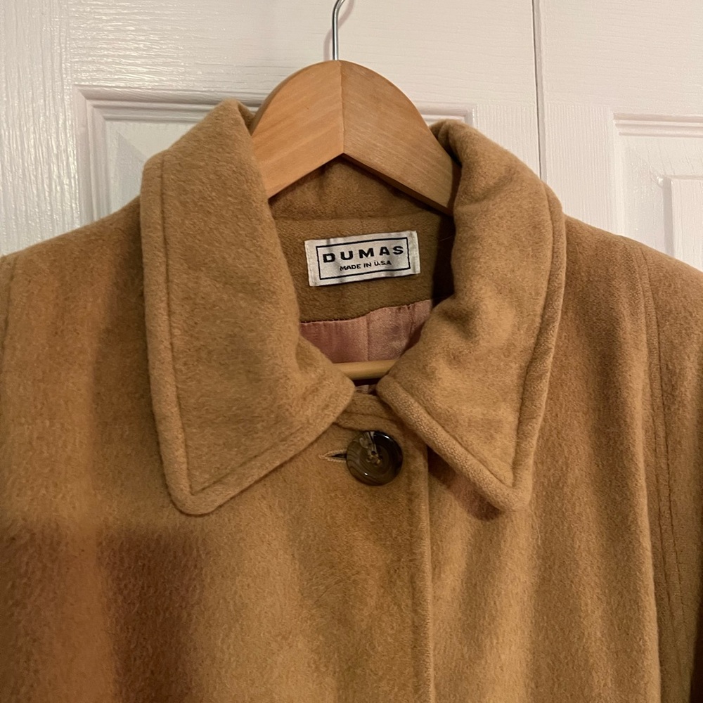 Vintage Dumas Full Length 100% Camel Coat - Picture 3 of 11